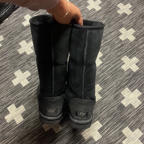 Ugg Tall Black Boots Size 7 - Picture 2 of 7